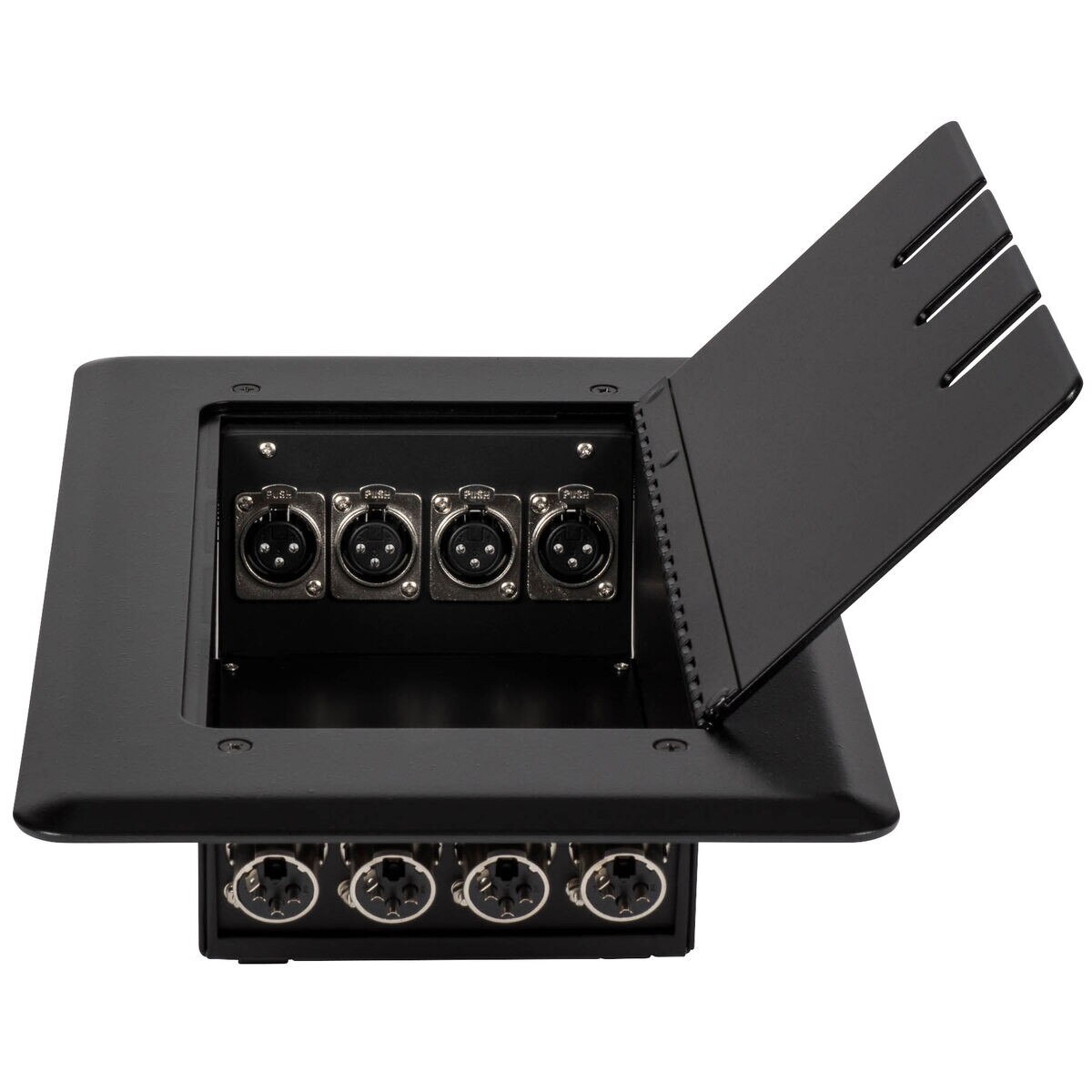 Flip Up Stage Box with Eight XLR Female Jacks